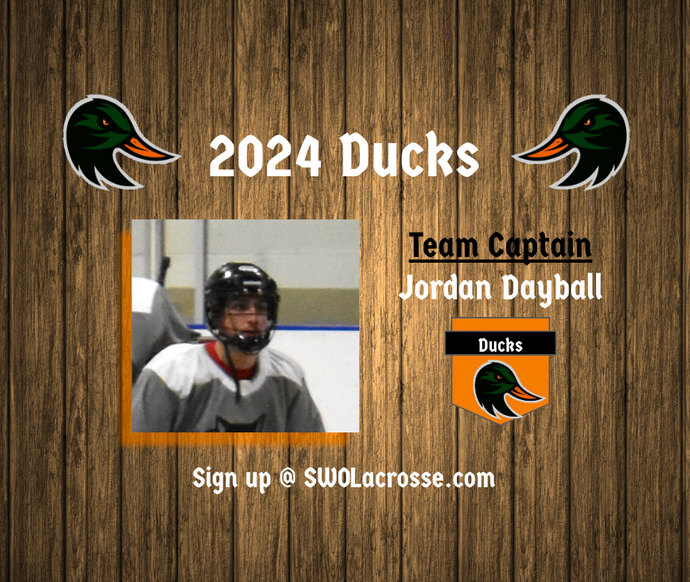 2024 Captain, Jordan Dayball - The Ducks